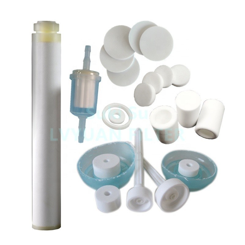 Sinter Porous PE Polyethylene Sparger Filter For Gas Air Filters