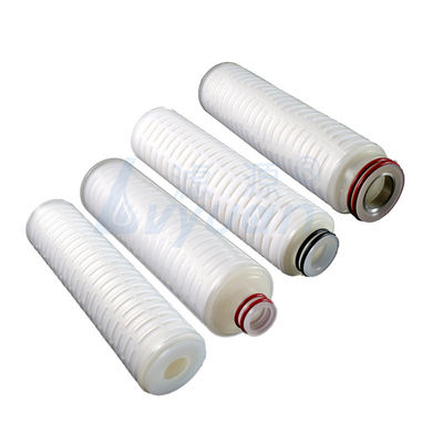 10 Inch 0.1um  0.22um Removal 69mm PP Pleated Filter Cartridge