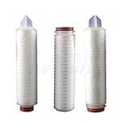 oil filed  treatment OD 2.5 inch 222/fin 5 microns pleated fiber material oil filter element cartridge