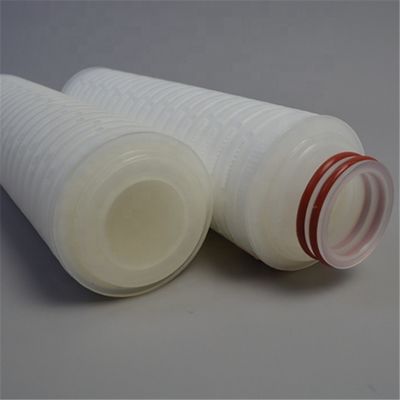 Oil Filtration 20 30 40 Inch 5 Microns Fiberglass Pleated Filter Cartridge