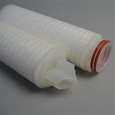 Oil Filtration 20 30 40 Inch 5 Microns Fiberglass Pleated Filter Cartridge