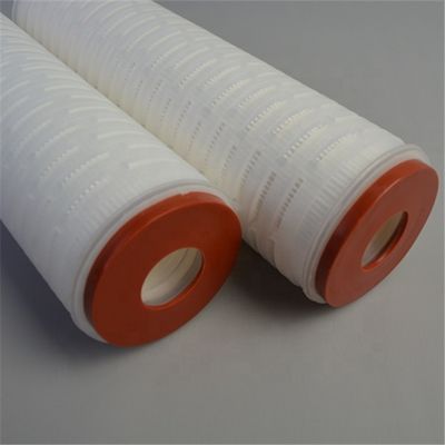 Oil Filtration 20 30 40 Inch 5 Microns Fiberglass Pleated Filter Cartridge