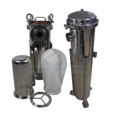 Industrial SS304 Basket Type Filter High Pressure Water Pre Filtration Stainless Steel Bag Cartridge 32 Inch 5 Microns