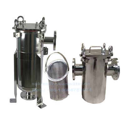 Industrial SS304 Basket Type Filter High Pressure Water Pre Filtration Stainless Steel Bag Cartridge 32 Inch 5 Microns