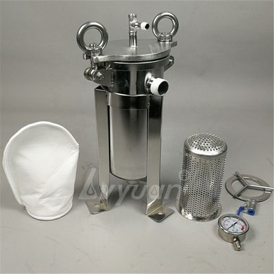 Industrial SS304 Basket Type Filter High Pressure Water Pre Filtration Stainless Steel Bag Cartridge 32 Inch 5 Microns