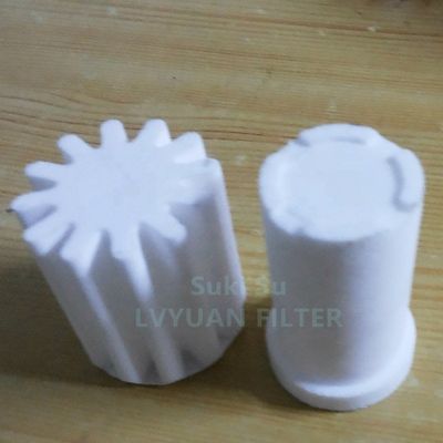 Factory Customized Pleated Flower Cup Shape Porous Plastic SPE PE Sintered Filter