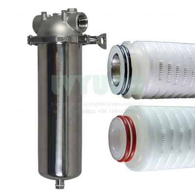 Chemical Filtration Polished SS316 150Psi Single Cartridge Filter Housing