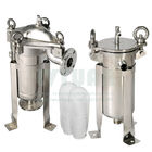 5 Microns 304 Bag Filter Housings Stainless Steel For Water Liquid Treatment System