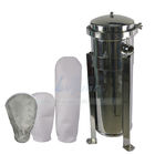 5 Microns 304 Bag Filter Housings Stainless Steel For Water Liquid Treatment System