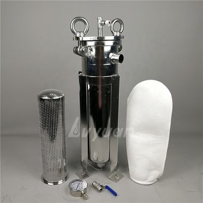 150 200 Micron 180*810mm SS316L Single Bag Filter Housings