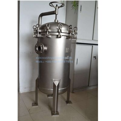 SUS304 Stainless Steel 180*450mm Triple Bag Filter Housings