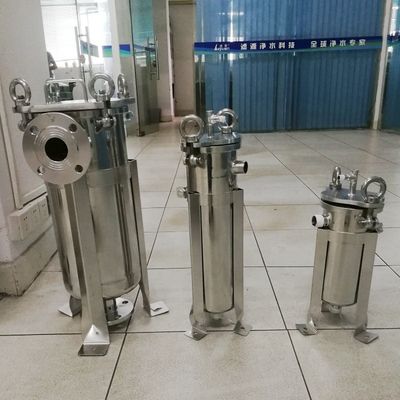 SUS304 Stainless Steel 180*450mm Triple Bag Filter Housings