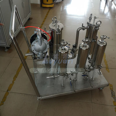 Trolley Water Pump Set 2.0Mpa SS316 Liquid Filtration Machine