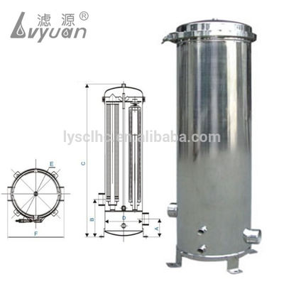 Clamp Type SS316L 160pcs Multi Cartridge Filter Housing