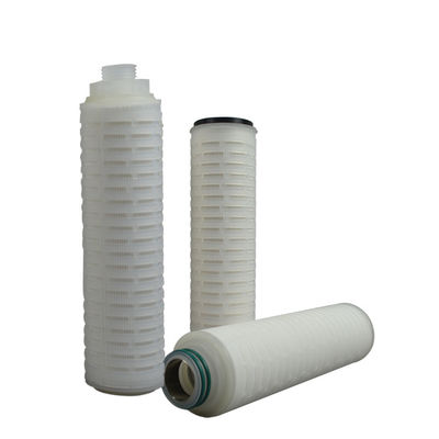 0.1 0.2 Micron PTFE PES Nylon PP Membrane Pleated Filter Cartridge