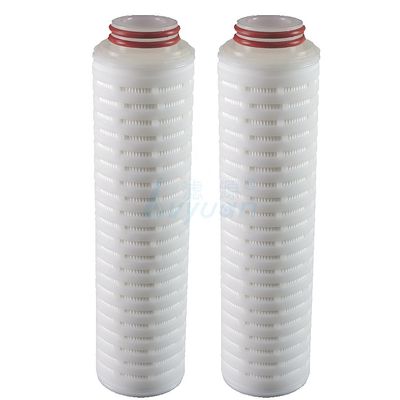 0.7m2 10 Micron OD 100mm Pleated Filter Cartridge For Pre Filtration