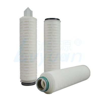 OD 69mm 0.45um 0.65um PP Pleated Filter Cartridge For Sea Water Filtration