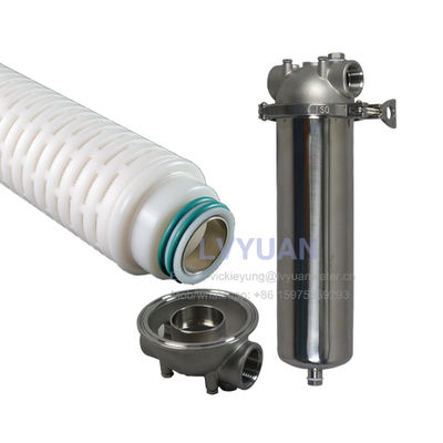 Microporous 0.2 Micron PP PTFE PES Membrane Pleated Water Filter