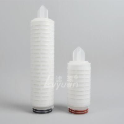 ISO9001 115mm OD 50um Polypropylene Pleated Filter Cartridge