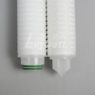 ISO9001 115mm OD 50um Polypropylene Pleated Filter Cartridge