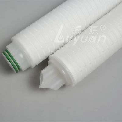 ISO9001 115mm OD 50um Polypropylene Pleated Filter Cartridge