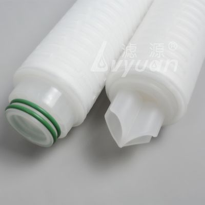 ISO9001 115mm OD 50um Polypropylene Pleated Filter Cartridge