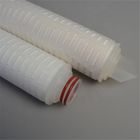 28mm ID PTFE PP Pleated Filter Cartridge With 226 222 Flat / Fin