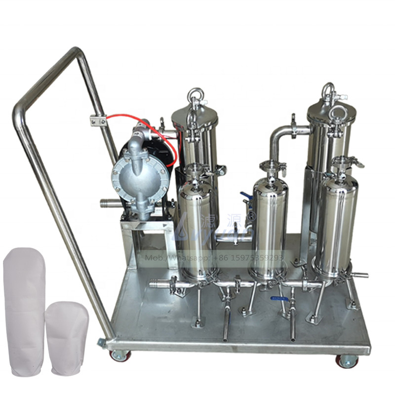 Multiple Stages 180mm 50 Micro SS304 Liquid Filtration Machine