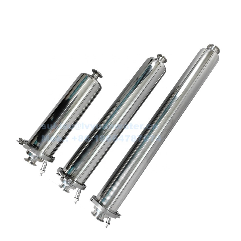 Floor Standing SUS316L Sanitary 89mm Single Water Filter Housing