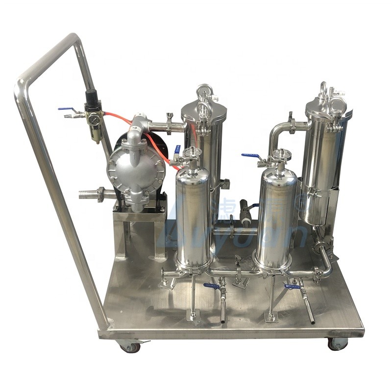 99.5% Beer Milk 65kg 180*810mm bag Liquid Filtration Machine