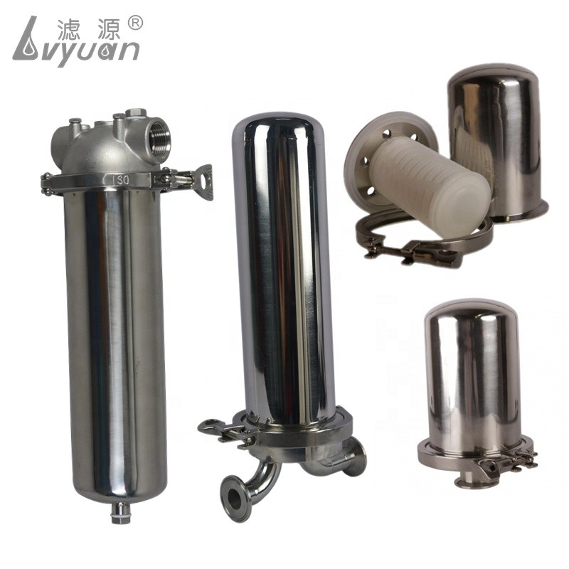 Cylindrical 1mm SUS304 Stainless Steel Air Filter Housing