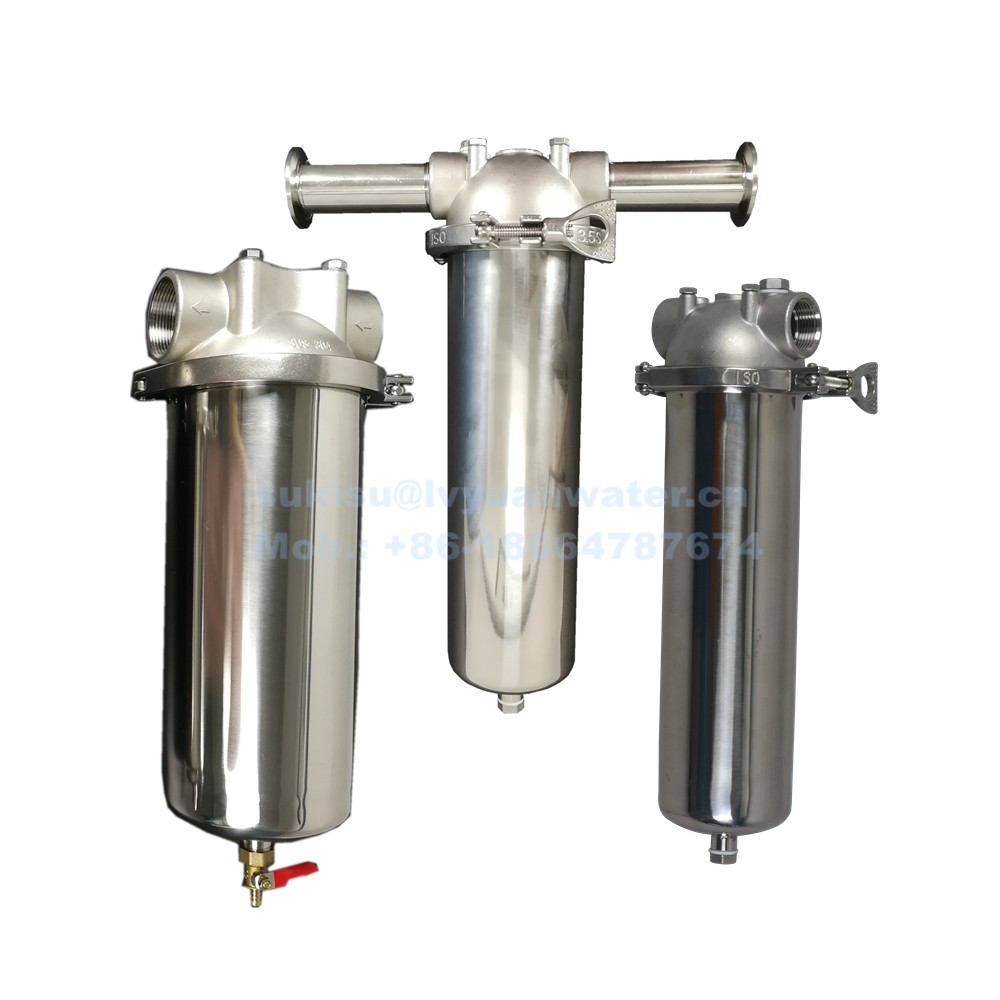 Stainless Steel High Pressure 10&quot; Ss304 316 Water Filter Housing