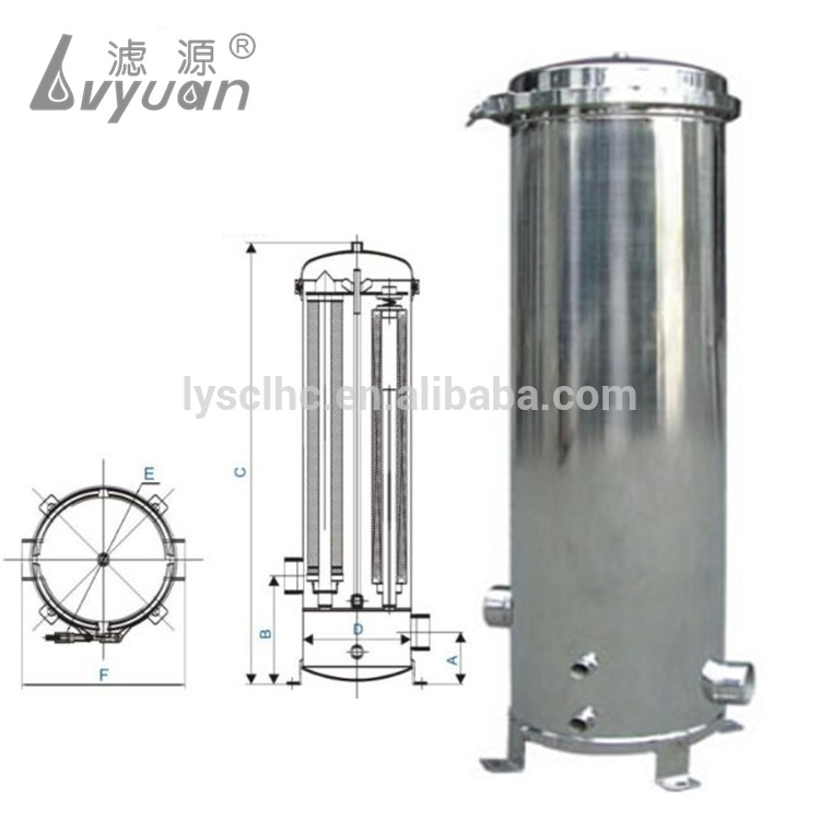 Clamp Type SS316L 160pcs Multi Cartridge Filter Housing