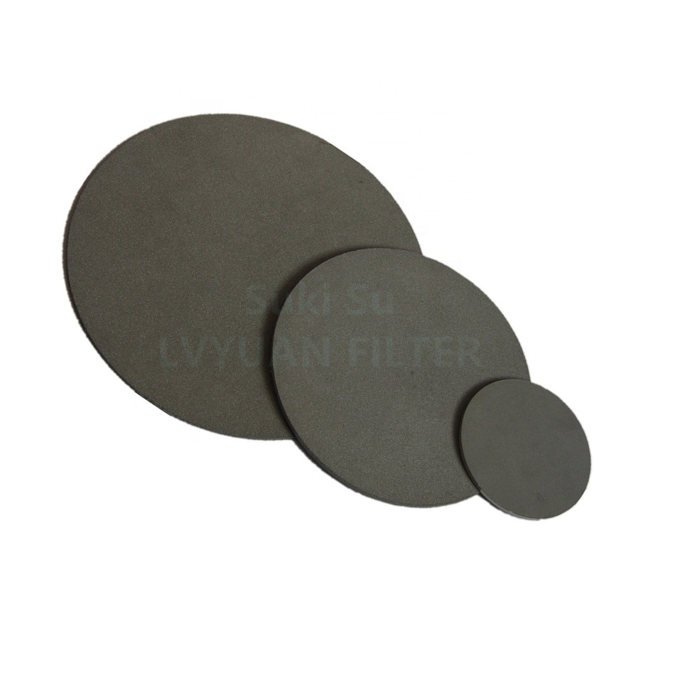 50mm 60mm Titanium Sintered Filter Plate Metal Powder Porous Filter Disc
