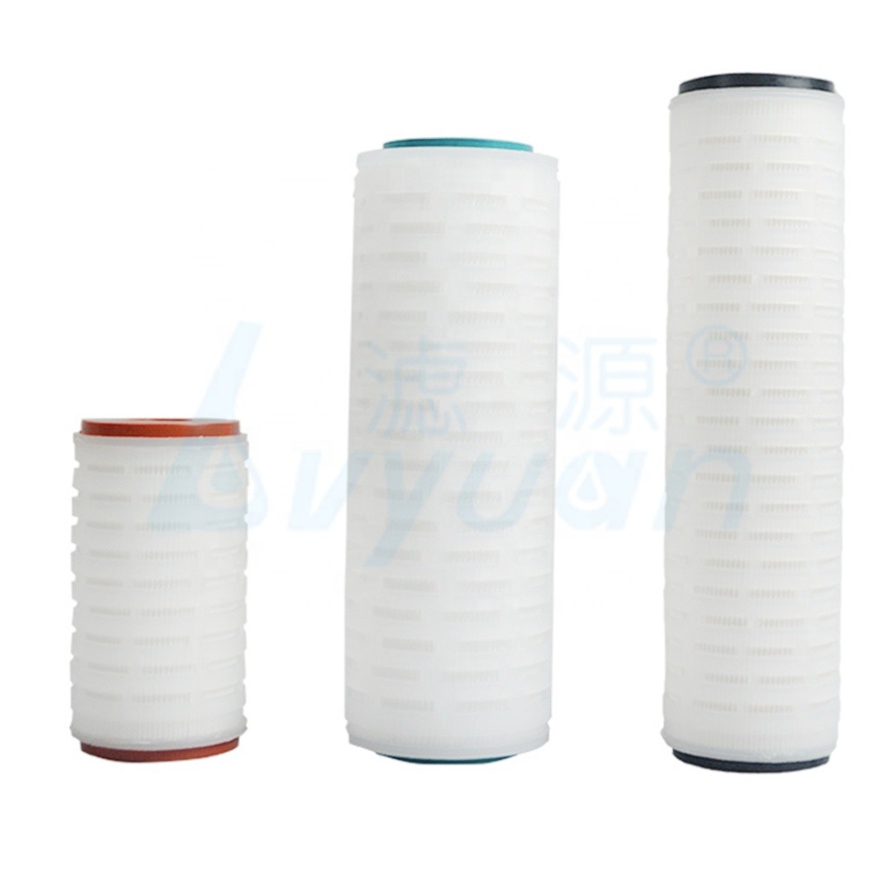 OD 69mm 0.45um 0.65um PP Pleated Filter Cartridge For Sea Water Filtration