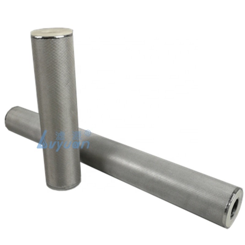 SUS304 SUS316L Stainless Steel Mesh 100um Sintered Metal Cartridge Filter