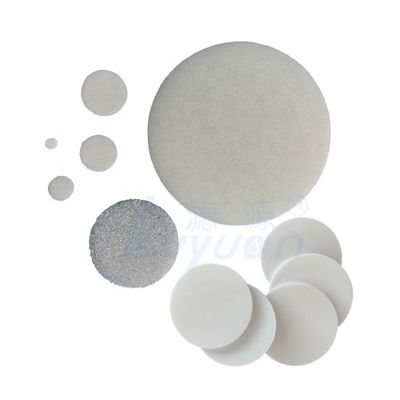 Liquid Filtration 30Mpa Mini Sintered UHMWPE PVDF Porous Filter Disc